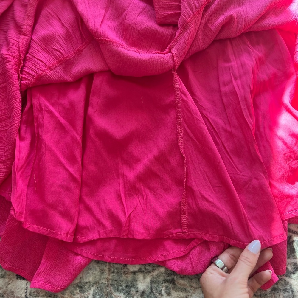 Lulu's Hot Pink Ruffled Mini Dress - Picture 10 of 14